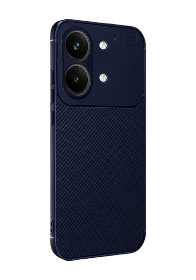 Xiaomi Poco X8 Pro Max Uyumlu Auto Focus Karbon Kapak - Lacivert