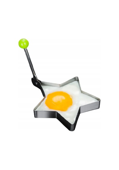 Metalik Yıldız Şeklinde Metal Omlet Yumurta Ve Krep Kalıpları Karışık
