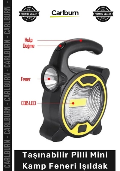 Özel Üretim Cob Led Aydınlatma Outdoor Acil Durum Pratik Hafif Taşınabilir Pilli Mini Kamp Feneri Iş Çok Renkli