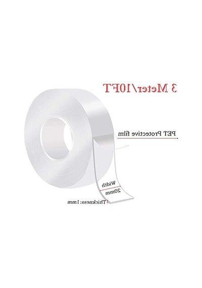 Yüksek Mukavemetli Nano Teknolojili Şeffaf Çift Taraflı Bant, 3 Metre