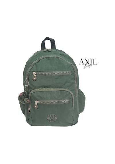 Anılbags Krinkıl Haki Kumaş Suya Dayanıklı Klinkır Sırt Çantası/laptop Haki