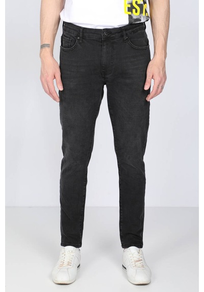 Banny Jeans Erkek Siyah Straight Fit Jean Pantolon