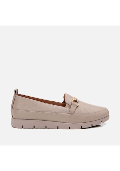 Hotiç Hakiki Deri Vizon Kadın Tokalı Loafer 01ayh306720a450 Vizon-taupe Vizon