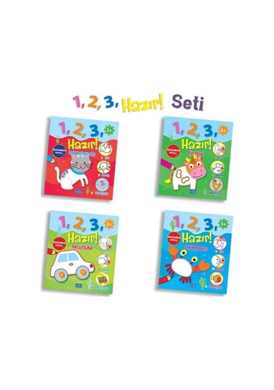 1 - 2 - 3 Hazır Seti - 4 Kitap Takım