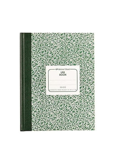 National 53010 Lab Notebook, Legal Rule, 10 1/8 X 7 7/8, Beyaz, 96 Yaprak 103 Ivory