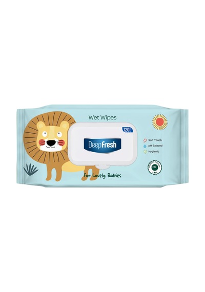 Islak Mendil Lovely Babies Aslan 120 Yaprak 1000'li Set