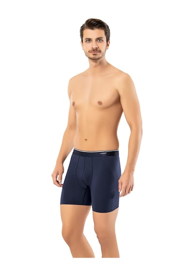 Erdem Lacivert Pamuk Elastan Uzun Boxer 1470 Lacivert