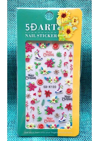 5d-k100 Kabartmalı Tırnak Stıcker