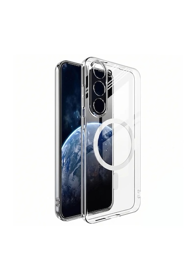 Forzacase Tecno Spark 40 Pro İle Uyumlu Clearmag Serisi Magsafe Özellikli Kristal Şeffaf Sert Kılıf