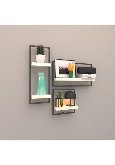 Rafkestir Milano Raf Set Beyaz ( Mat )