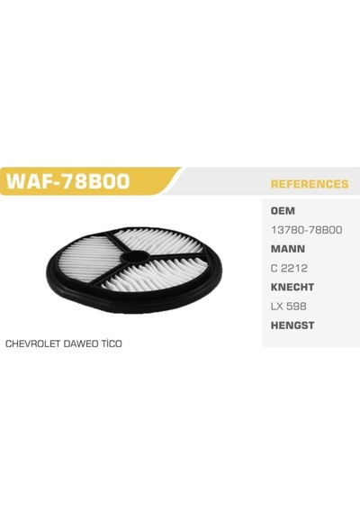 Winkel Waf-78B00 Winkel Hava Filtresi Tico 95-02 0.8 48Hp 519279275