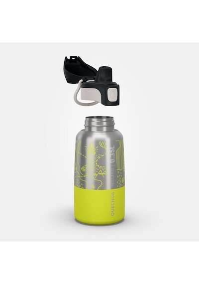 Quechua Çocuk Outdoor Paslanmaz Çelik Termos - 0,35 L - Sarı Sarı