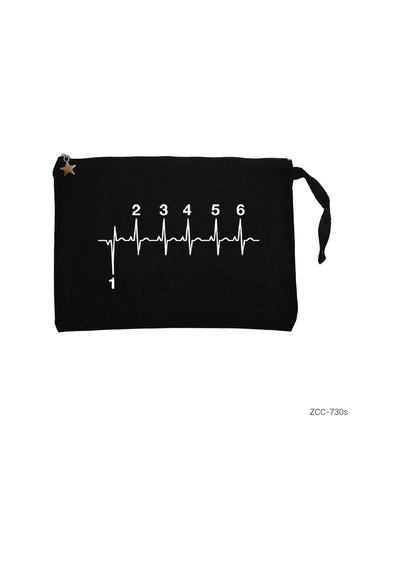 Zepplin Giyim Motorcycle Heartbeat Gear Siyah Clutch Astarlı Cüzdan