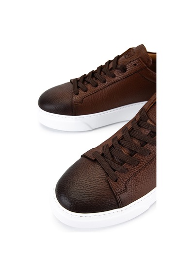 Tamer Tanca Erkek Hakiki Deri Kahverengi Sneakers & Spor Ayakkabı 1212 2501 Erk Ayk Y26 Kahve Fltr