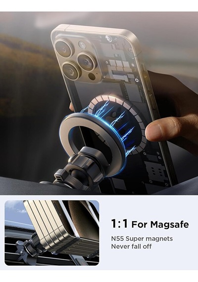Magsafe Uyumlu Araç İçi Torpido Üstü Telefon Tutucu Yapışkanlı