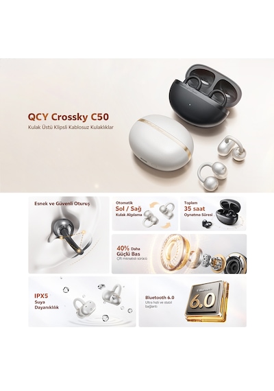 Qcy C50 Crossky Bluetooth 6.0 Kulakiçi Kulaklık