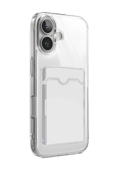 Newface - 810 - Apple iPhone Uyumlu 17 Kart Şeffaf Silikon - Novapazr - - Şeffaf