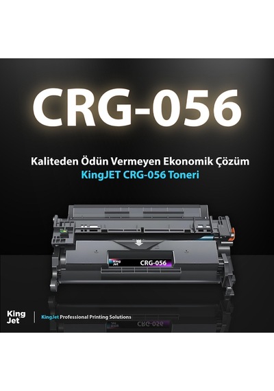 Kingjet Canon Uyumlu Mf553 Standart Kapasiteli 20'li Paket Uyumlu Toner Çipli Crg-056