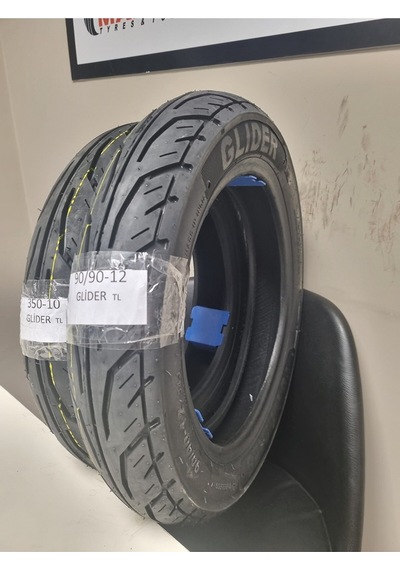 Tdt Tyres Rks Spontini Lastik Set 350-10glider Ve 90/90-12 Glider Dubleks Set Glider10