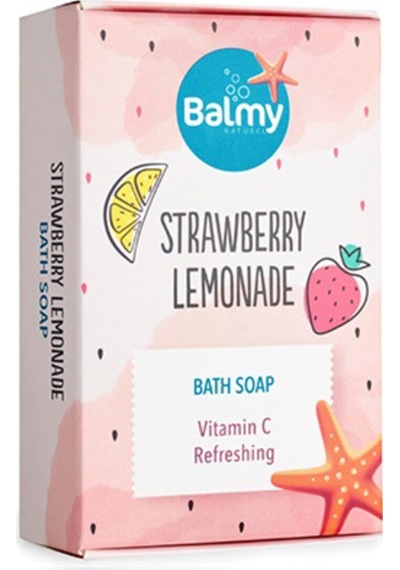 Balmy Çilek Limon Esanslı Katı Sabun 110g 5 Adet Diğer