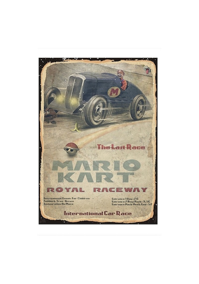 Bedeko Mario Kart Mdf Tablo 35 Cm X 50 Cm