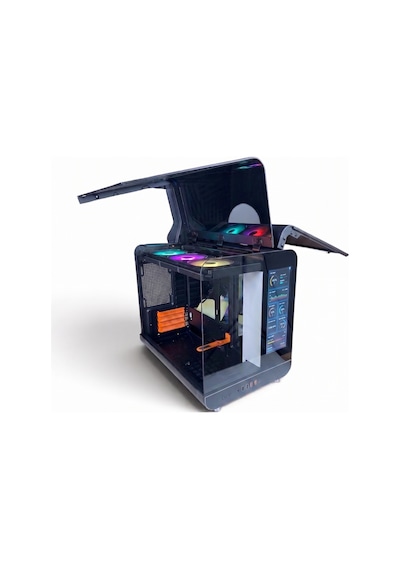 Dijital Ekranlı Rgb Fanlı Cam Pencereli Gaming Oyuncu Atx Bilgisayar Kasası