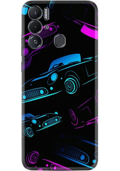 Tecno Pova Neo Kilif Silikon Desen Cars Neon 1618 557179105