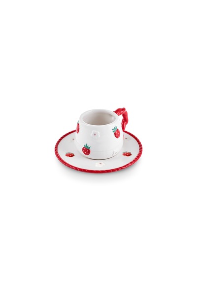 Karaca Berrybloom 2 Kişilik Kahve Fincan Takımı 100 Ml Kırmızı