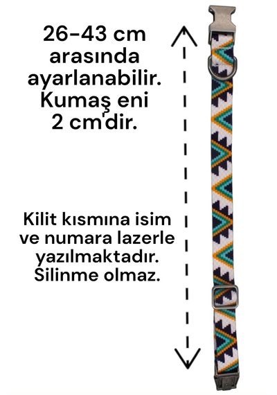 Caramelos Köpek Tasması-küçük Irk Ve Orta Irk İsimli Tasma 05