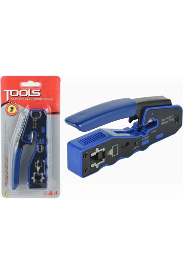 Cat7/cat6 Yeni Nesil Pense 8p8c + 100 Adet Yeni Nesil Delikli Jak + Rj45 Rj11 Test Cihazı + 100 Adet Cover Kılıf + Kablo Soyucu