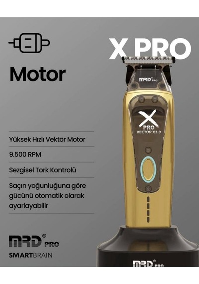 Mrd Gmt-999 Pro-x 3.0 Profesyonel Sakal Kesme Makinesi Gold