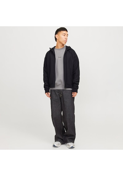 Jack & Jones Jack&jones Perfect Bomber Erkek Siyah Kapüşonlu Ceket Siyah