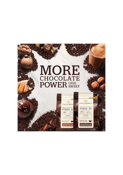Callebaut Power 841 Sütlü Drop Çikolata 2,5 Kg