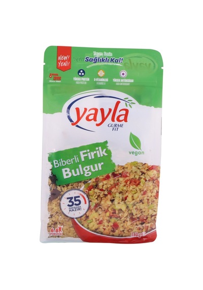 Yayla Gurme Fit Biberli Firik Bulgur 360 G - 8 Adet Tarı