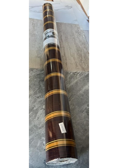 120cmx300cm Tek Parça Yapışkanlı Rulo Gold Çizgili Eskitme Parlak Duvar Paneli Kağıdı Pendik Qm0140