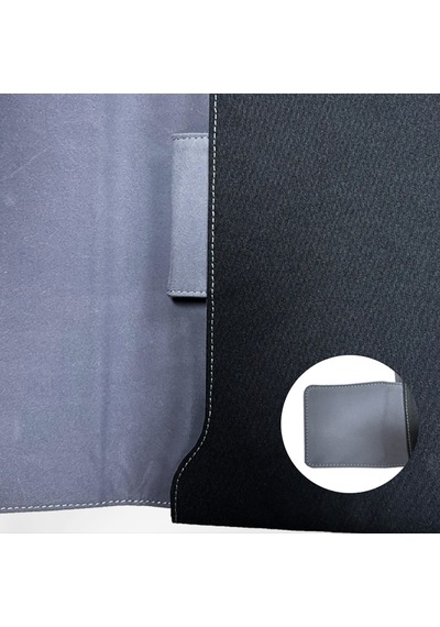 Lenyes Lb503 Darbe Emici Su Geçirmez Pu Cordura Kumaş 13-14 İnç Laptop Çantası Siyah Siyah