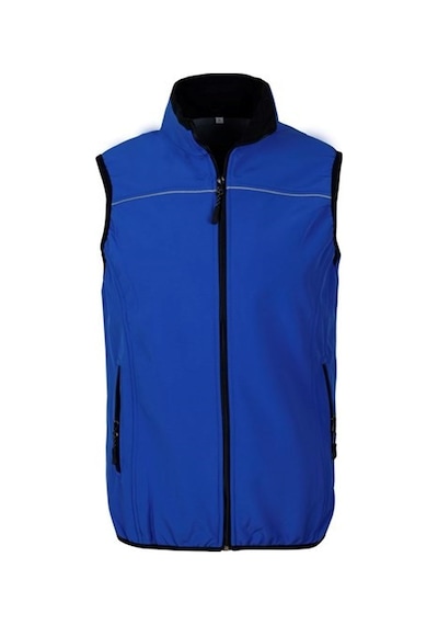 Softshell Yelek Saks Mavi - Slim Fit