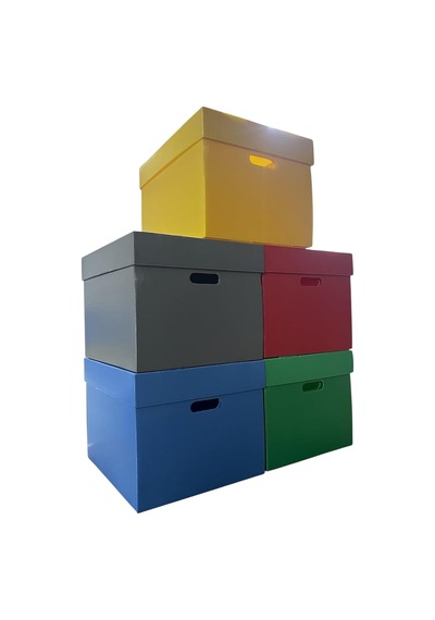 Saklama Kutusu 5 Adet Dekoratif Depolama Kutusu Oyuncak Kutusu Arşiv Depolama Organizer 5 Renk Kutu 41x35x30h Diğer