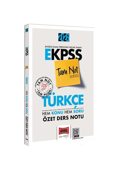 Yargı 2026 Ekpss Tam Not Serisi Türkçe Hem Konu Hem Soru Özet Ders Notu