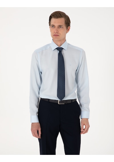 Pierre Cardin Erkek Açık Mavi Gömlek Desenli 50303339-vr003 Açik Mavi