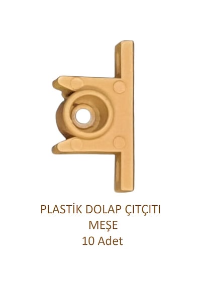 Plastik Pvc Sineklik Kapı Çıtçıtı Meşe 10Adet