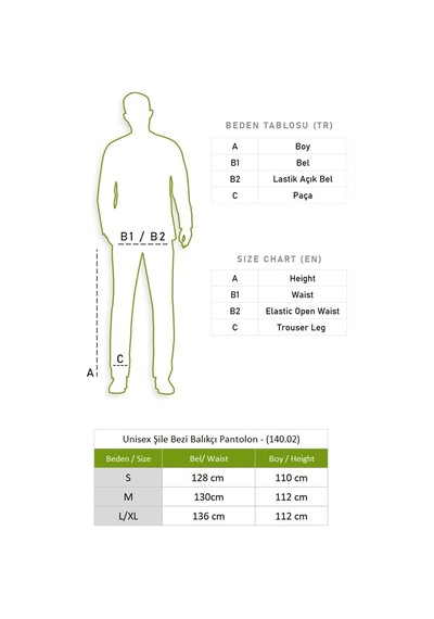 Eliş Şile Bezi Unisex Şile Bezi Balıkçı Pantolon Siyah Syh
