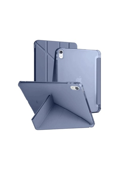 Apple İpad 2025 10.9 10.nesil A16 Kılıf Kalemlikli Mars Tablet Kılıfı - Lavender Arka Kapak