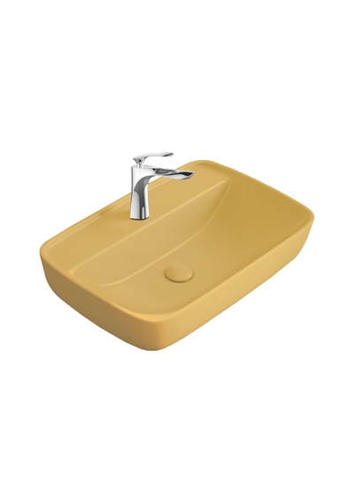 Paluci Enzo Matt Ocher Yellow Çanak Lavabo