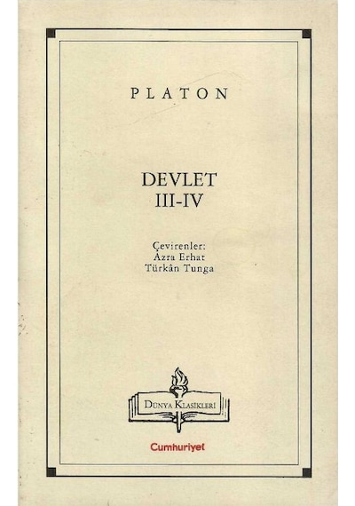 Dünya Klasikleri -devlet Iıı - V - Platon