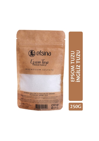 Efsina Epsom Tuzu İngiliz Tuzu Magnezyum Sülfat Banyo Tuzu 250 G
