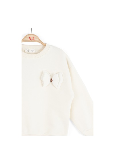 Xo Kids Kız Çocuk Sweatşirt 4-8 Yaş 39515 Krem