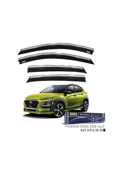 Hyundai Kona Niken Kromlu Cam Rüzgarlığı 4lü 2023 ve Üstü