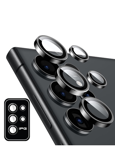 Galaxy Uyumlu S24 Ultra Ipg Kamera Lens Koruyucu Alüminyum - Uzay Gri