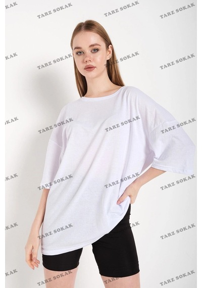 Startmore Kadın Beyaz Oversize Beyaz